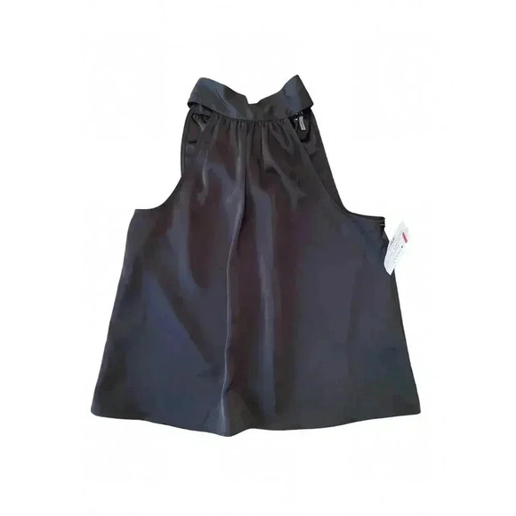 1 State Halter Back Tie Satin Top Black Size Medium NWT - Picture 3 of 8